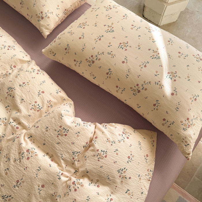 91家纺网 家纺一手货源 找家纺 韩巢家纺 2025新款云感双层纱床上用品四件套超柔裸睡级床单被套三件套-(提供卖家秀) 春风十里