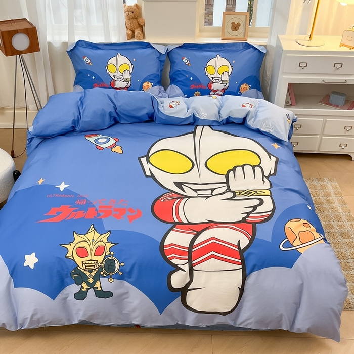 91家纺网 家纺一手货源 找家纺 蘭菲家纺 2025新款奥特曼全棉四件套 无敌