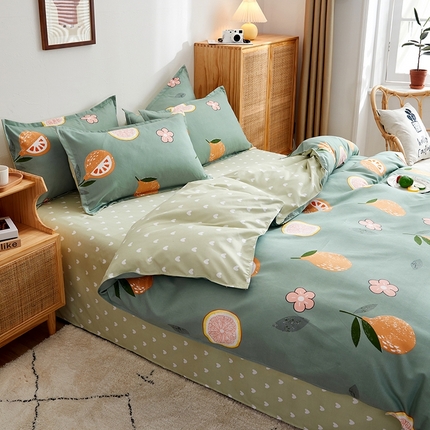 91家纺网 家纺一手货源 找家纺 （总）简冠家纺 2025新款印花植物羊绒磨毛四件套