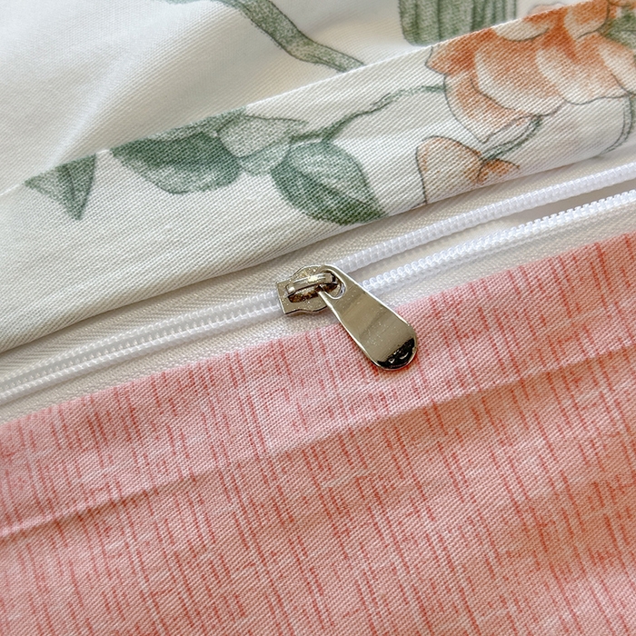 91家纺网 家纺一手货源 找家纺 沐棉家居 2025新款全棉印花四件套 春风慕颜