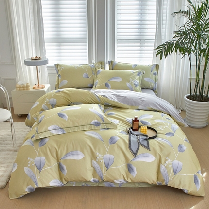 91家纺网 家纺一手货源 找家纺 （总）曼秀琳 2025新款铂金棉数码印花四件套(全棉133*76)