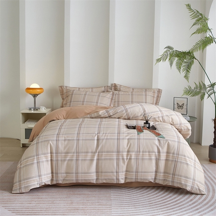 91家纺网 家纺一手货源 找家纺 （总）曼秀琳 2025新款铂金棉数码印花四件套(全棉133*76)