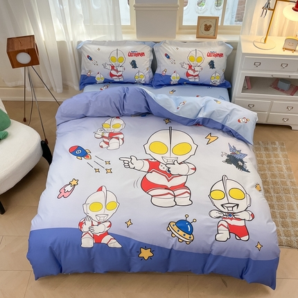 蘭菲家纺 2025新款奥特曼全棉四件套 抱团