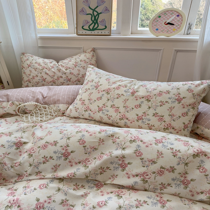 91家纺网 家纺一手货源 找家纺 （总）沐棉家居 2025新款全棉印花四件套