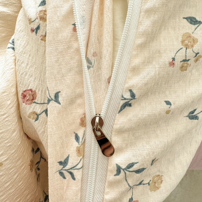 91家纺网 家纺一手货源 找家纺 韩巢家纺 2025新款云感双层纱床上用品四件套超柔裸睡级床单被套三件套-(提供卖家秀) 春风十里