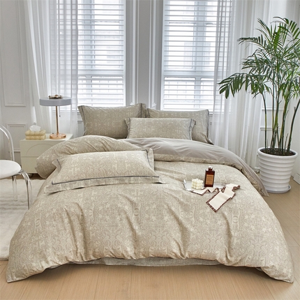 91家纺网 家纺一手货源 找家纺 （总）曼秀琳 2025新款铂金棉数码印花四件套(全棉133*76)