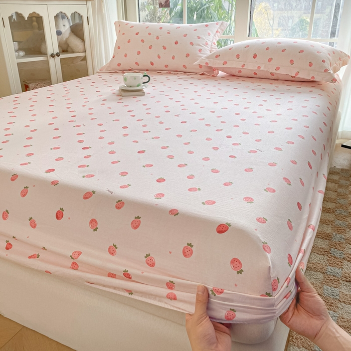 91家纺网 家纺一手货源 找家纺 （总）晨希家居 2025新款全棉A类双层纱床笠