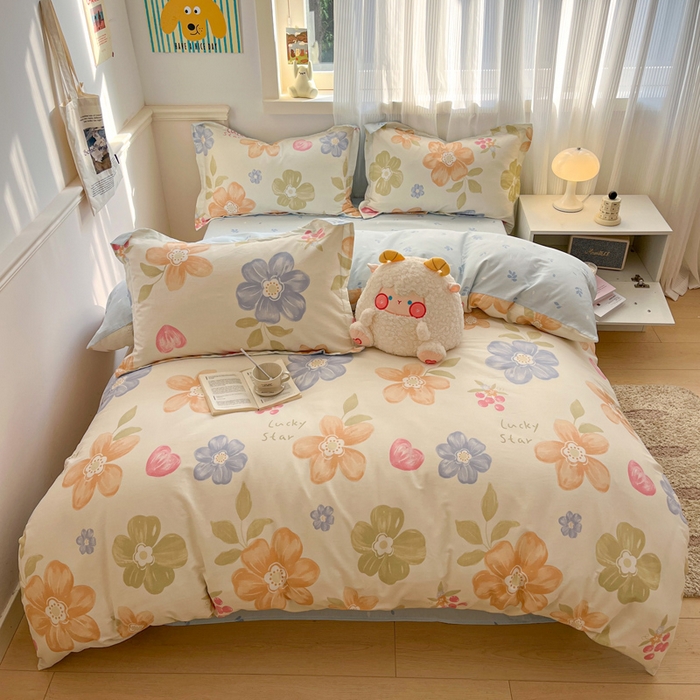 91家纺网 家纺一手货源 找家纺 涵宸家纺 2025新款全棉印花四件套 B优朵