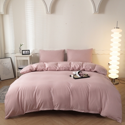 宇淳国际 2025新款水洗棉单被套 浅粉