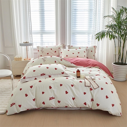 91家纺网 家纺一手货源 找家纺 （总）曼秀琳 2025新款铂金棉数码印花四件套(全棉133*76)