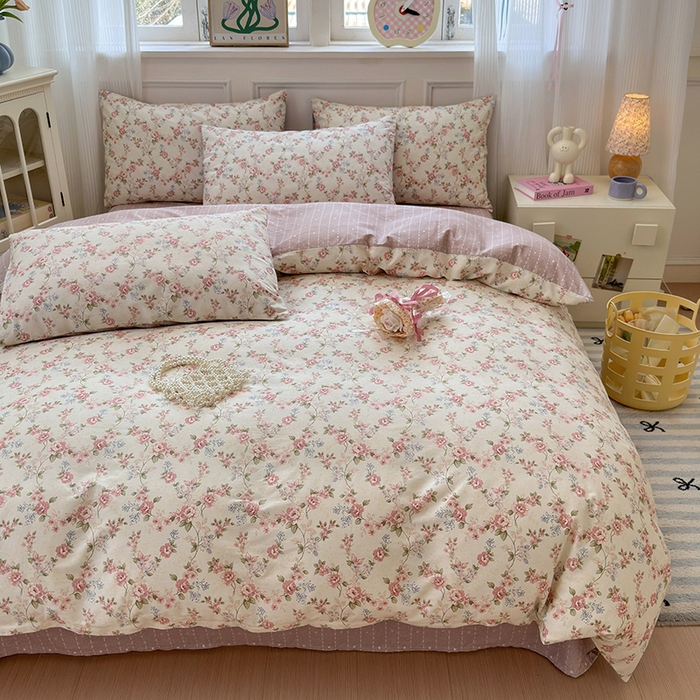 91家纺网 家纺一手货源 找家纺 （总）沐棉家居 2025新款全棉印花四件套