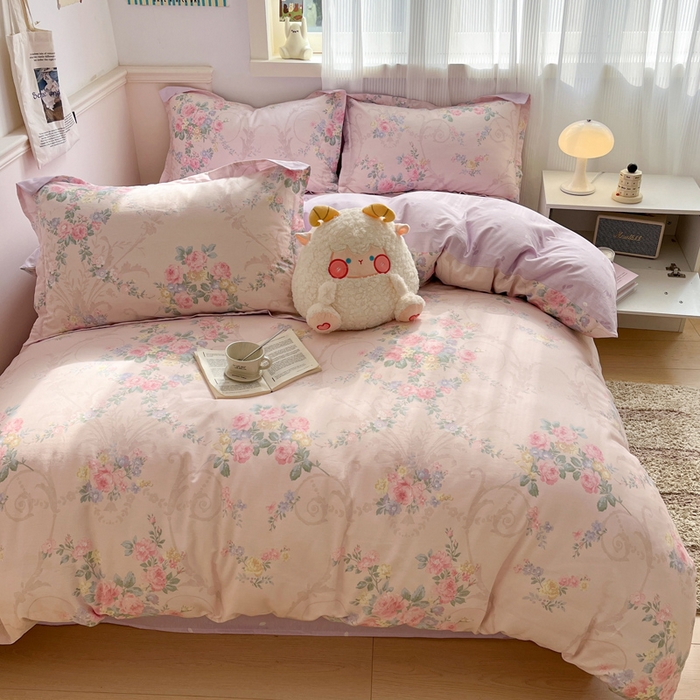 91家纺网 家纺一手货源 找家纺 涵宸家纺 2025新款全棉印花四件套 B生机