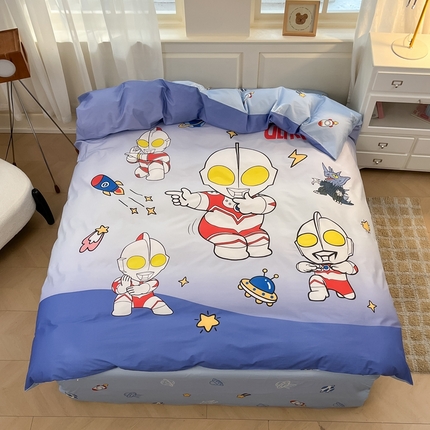 蘭菲家纺 2025新款奥特曼全棉被套 抱团