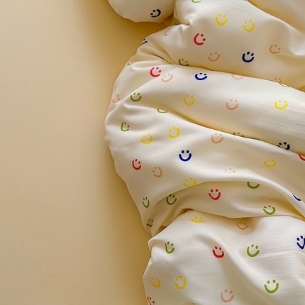 91家纺网 家纺一手货源 找家纺 （总）仟网汇 2025新款有氧针织棉双层纱系列四件套-床拍