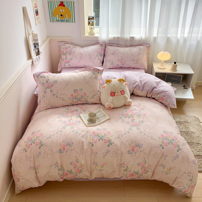 91家纺网 家纺一手货源 找家纺 涵宸家纺 2025新款全棉印花四件套 B生机