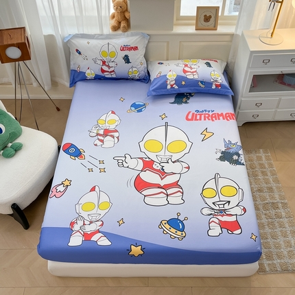 蘭菲家纺 2025新款奥特曼全棉床笠 抱团