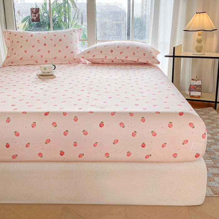 91家纺网 家纺一手货源 找家纺 （总）晨希家居 2025新款全棉A类双层纱床笠