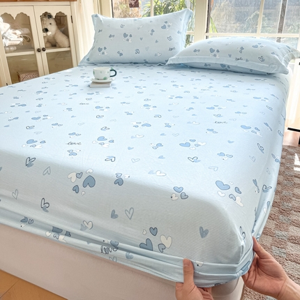 晨希家居 2025新款全棉A类双层纱床笠 薇念