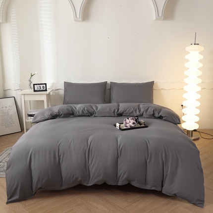 宇淳国际 2025新款水洗棉单被套 深灰
