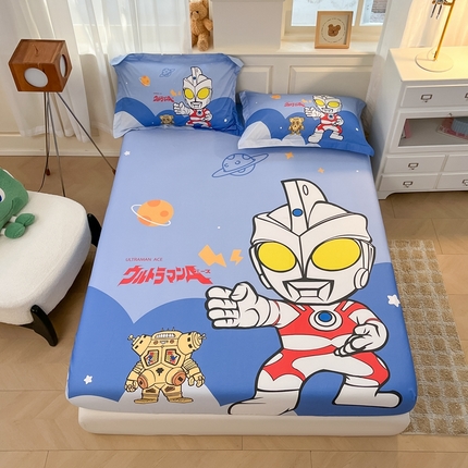 蘭菲家纺 2025新款奥特曼全棉床笠 出击