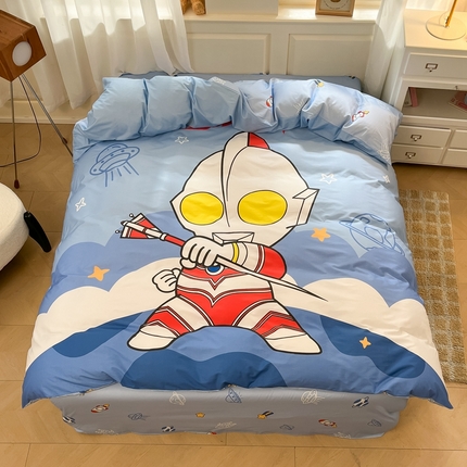 91家纺网 家纺一手货源 找家纺 蘭菲家纺 2025新款奥特曼全棉被套 独行者