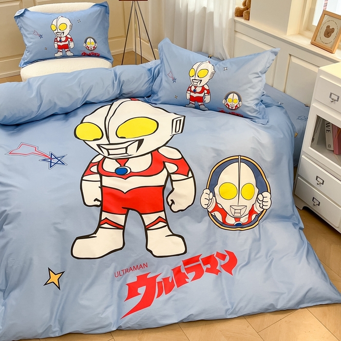 91家纺网 家纺一手货源 找家纺 蘭菲家纺 2025新款奥特曼全棉四件套 成功