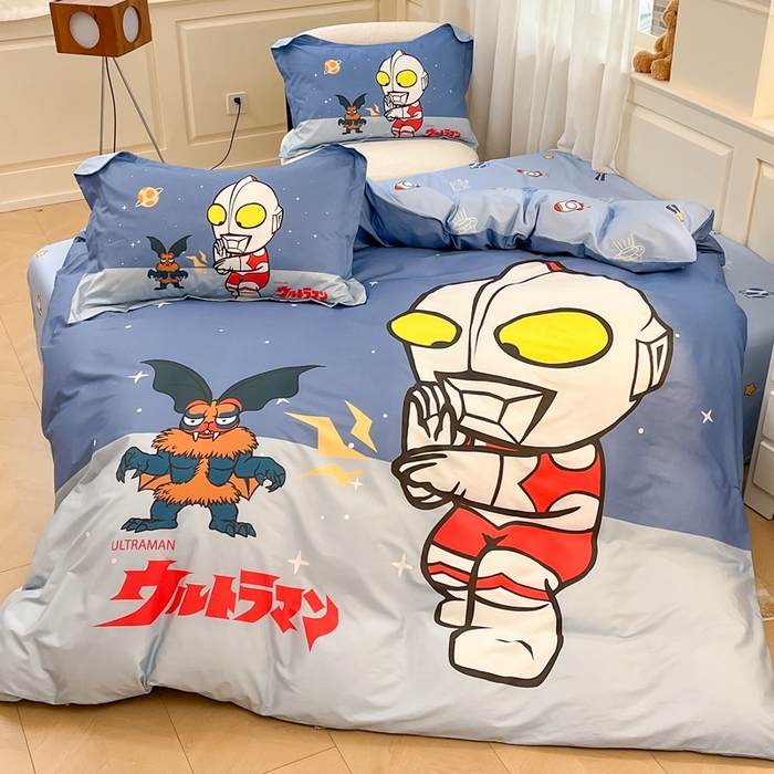 91家纺网 家纺一手货源 找家纺 蘭菲家纺 2025新款奥特曼全棉四件套 荣耀