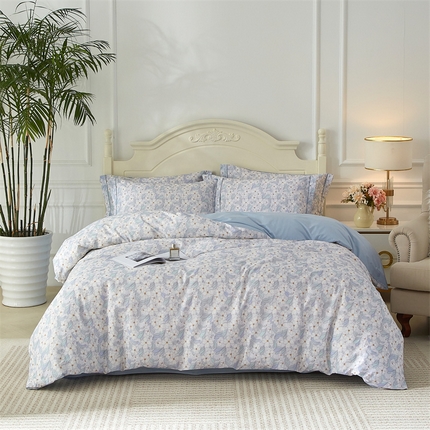 91家纺网 家纺一手货源 找家纺 （总）曼秀琳 2025新款铂金棉数码印花四件套(全棉133*76)