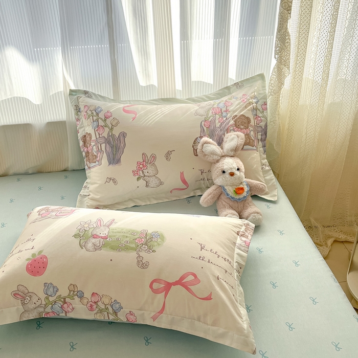 91家纺网 家纺一手货源 找家纺 涵宸家纺 2025新款全棉印花四件套 A游会仙境