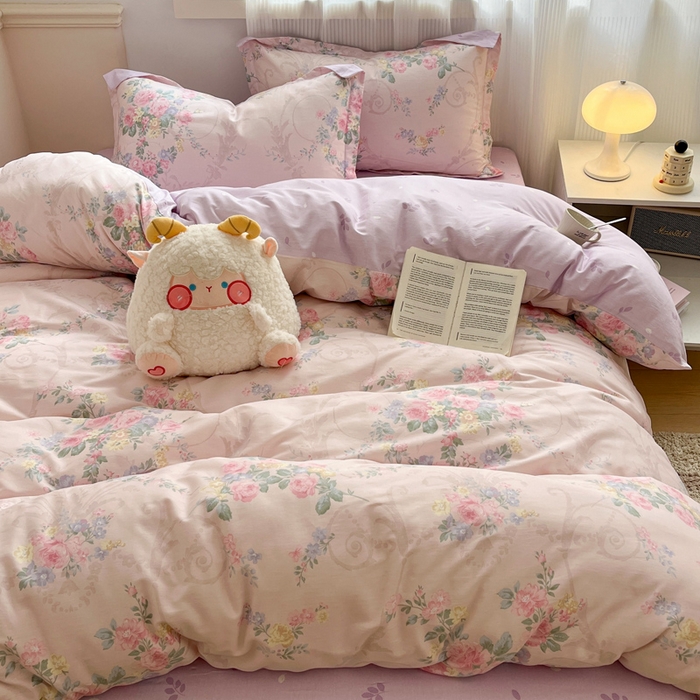 91家纺网 家纺一手货源 找家纺 涵宸家纺 2025新款全棉印花四件套 B生机