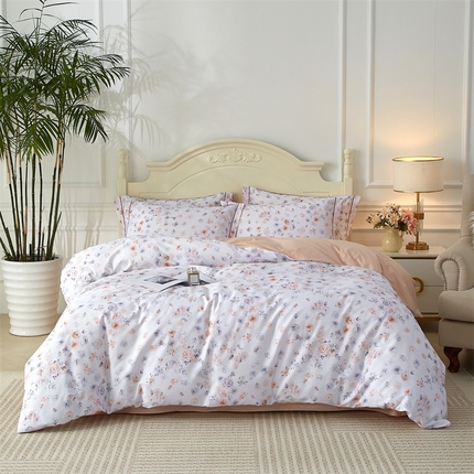 91家纺网 家纺一手货源 找家纺 （总）曼秀琳 2025新款铂金棉数码印花四件套(全棉133*76)