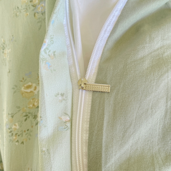 91家纺网 家纺一手货源 找家纺 尚美 2025新款小碎花针织棉床盖四件套 兰亭序