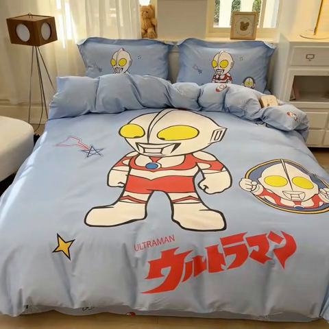 91家纺网 家纺一手货源 找家纺 蘭菲家纺 2025新款奥特曼全棉四件套 成功