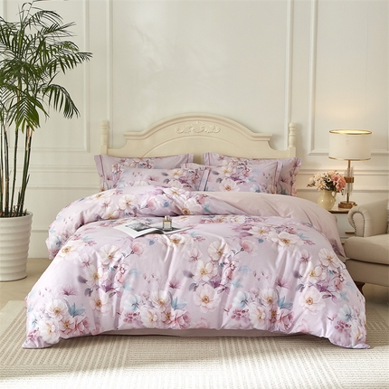 91家纺网 家纺一手货源 找家纺 （总）曼秀琳 2025新款铂金棉数码印花四件套(全棉133*76)