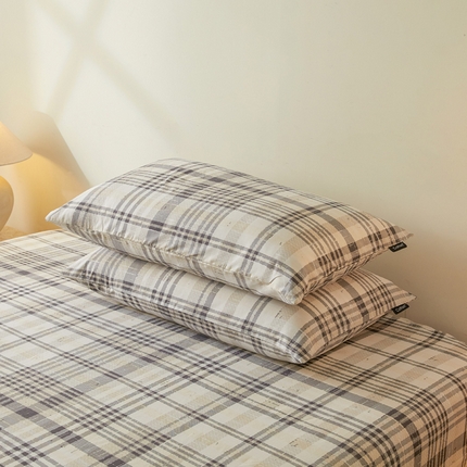 涵宸家纺 2025新款全棉印花良品系列枕套 枕套-郎格