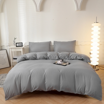 宇淳国际 2025新款水洗棉单被套 浅灰