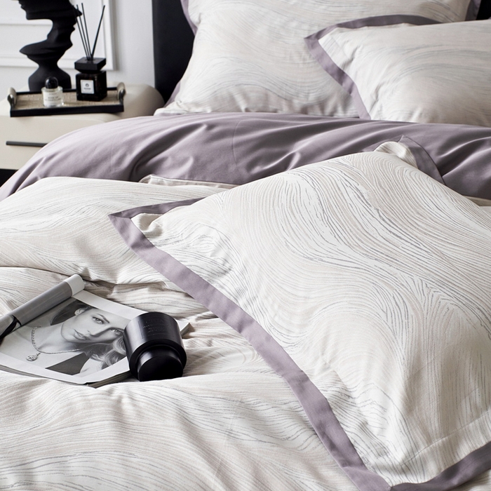 91家纺网 家纺一手货源 找家纺 由丽家纺 2025新款高奢色织提花四件套-卡斯特【控价标准券后450起】 卡斯特场景一