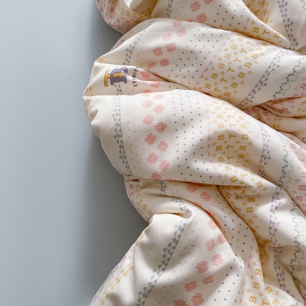 91家纺网 家纺一手货源 找家纺 （总）仟网汇 2025新款有氧针织棉双层纱系列四件套-床拍