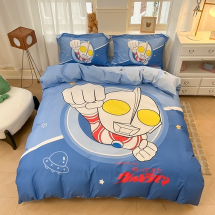 蘭菲家纺 2025新款奥特曼全棉四件套 冠军