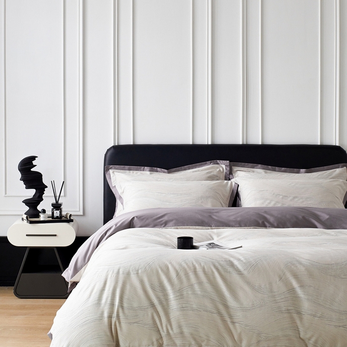 91家纺网 家纺一手货源 找家纺 由丽家纺 2025新款高奢色织提花四件套-卡斯特【控价标准券后450起】 卡斯特场景一