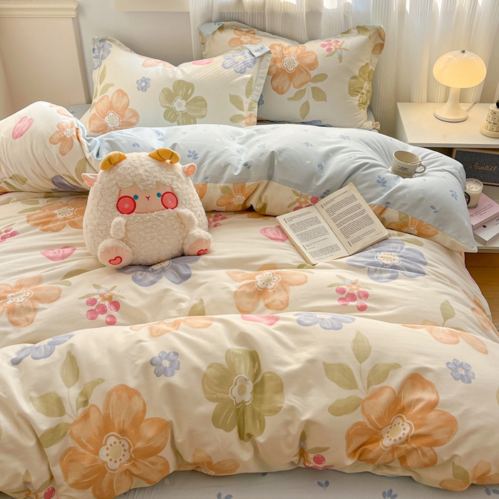 91家纺网 家纺一手货源 找家纺 涵宸家纺 2025新款全棉印花四件套 B优朵