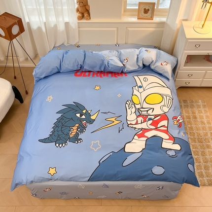 蘭菲家纺 2025新款奥特曼全棉被套 闪电
