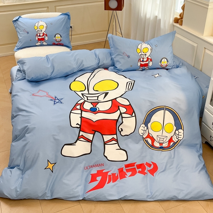 91家纺网 家纺一手货源 找家纺 蘭菲家纺 2025新款奥特曼全棉四件套 成功