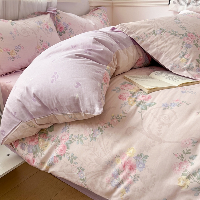 91家纺网 家纺一手货源 找家纺 涵宸家纺 2025新款全棉印花四件套 B生机