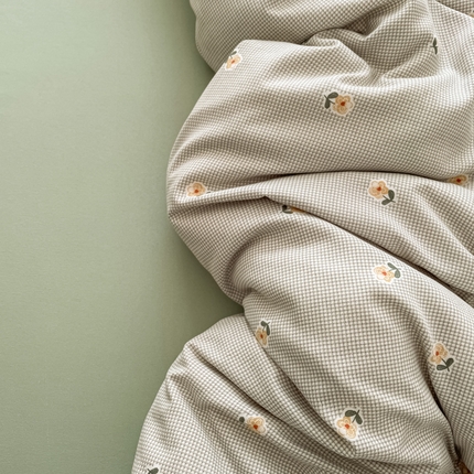 91家纺网 家纺一手货源 找家纺 （总）仟网汇 2025新款有氧针织棉双层纱系列四件套-床拍