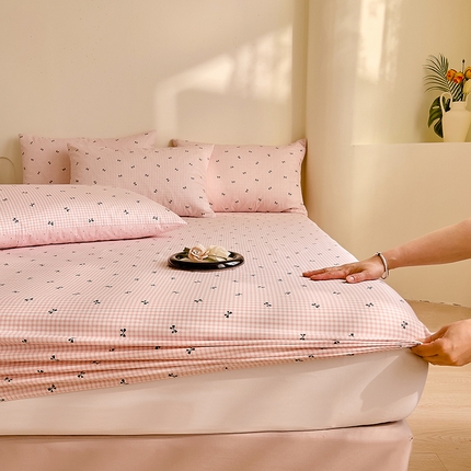 DoDo 兜兜 【 可定制尺寸】2026新款全棉40支13372印花单床笠 粉蝶