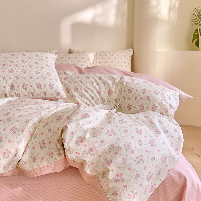 91家纺网 家纺一手货源 找家纺 DoDo 兜兜 【 可定制尺寸】2025新款全棉40支13372印花四件套 风晴