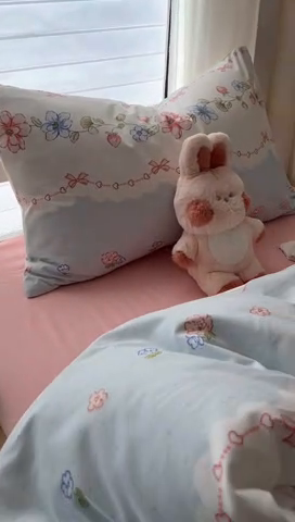 91家纺网 家纺一手货源 找家纺 阿曼达 2025新款印花水洗m学生床单人四件套 克丽丝