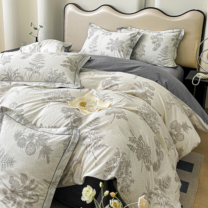 91家纺网 家纺一手货源 找家纺 帛美 2025新款13376全棉纯棉印花四件套-提供买家秀 林间