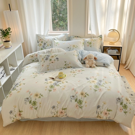 91家纺网 家纺一手货源 找家纺 （总）涵宸家纺 2025新款全棉印花四件套总花型